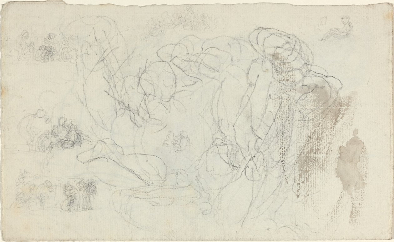 Studieark [recto and verso] af John Flaxman