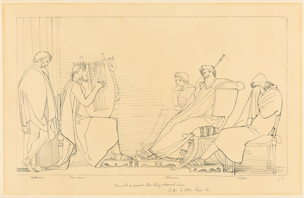 Sangen om Demodocus af John Flaxman