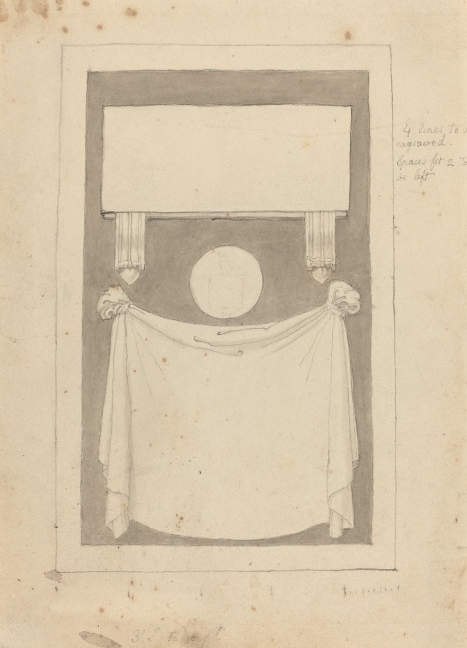 Tre indskriftsfelter af John Flaxman