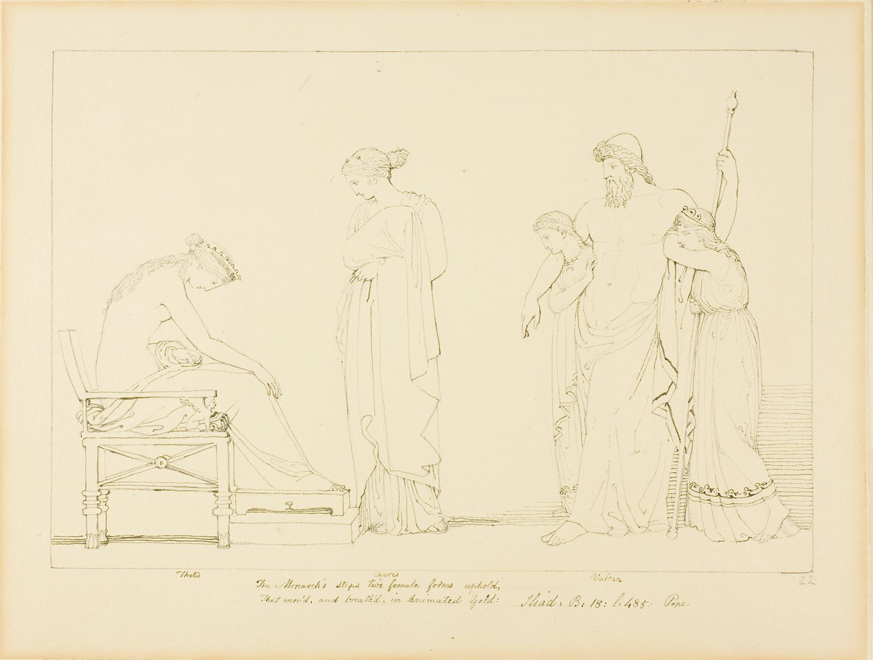 Vulcan og Thetis af John Flaxman