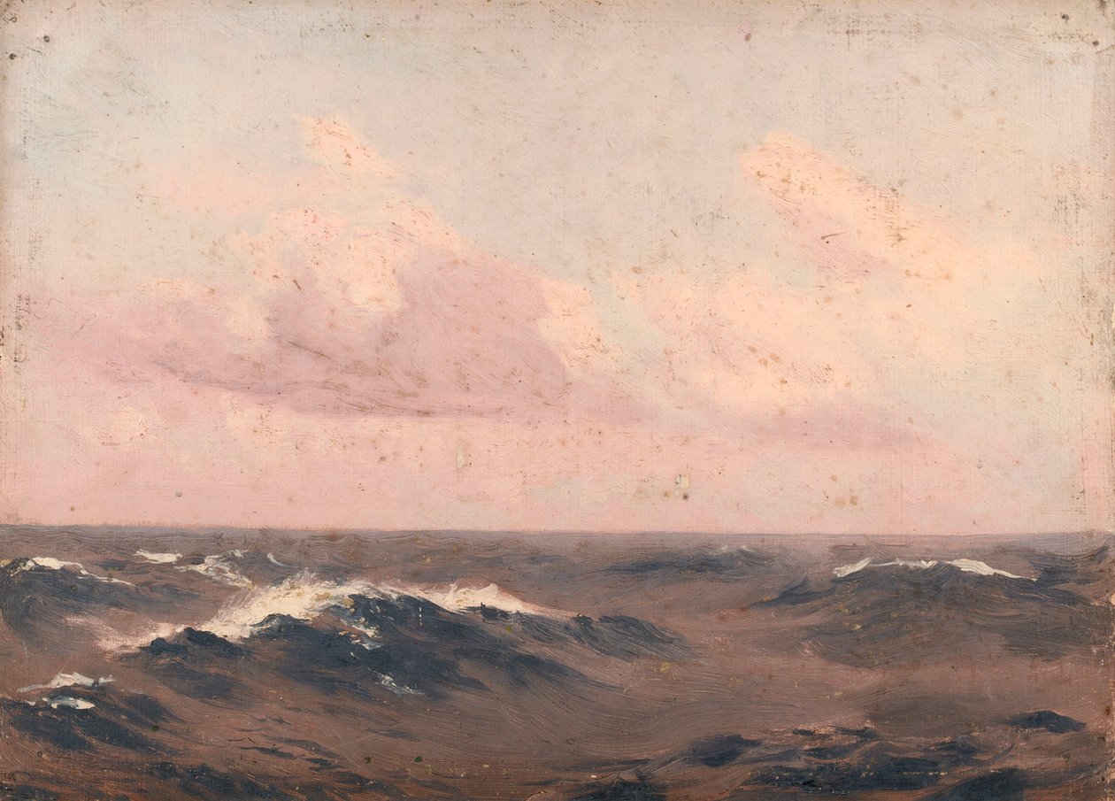Seascape, ca. 1900 (olie på lærred) af John Fraser