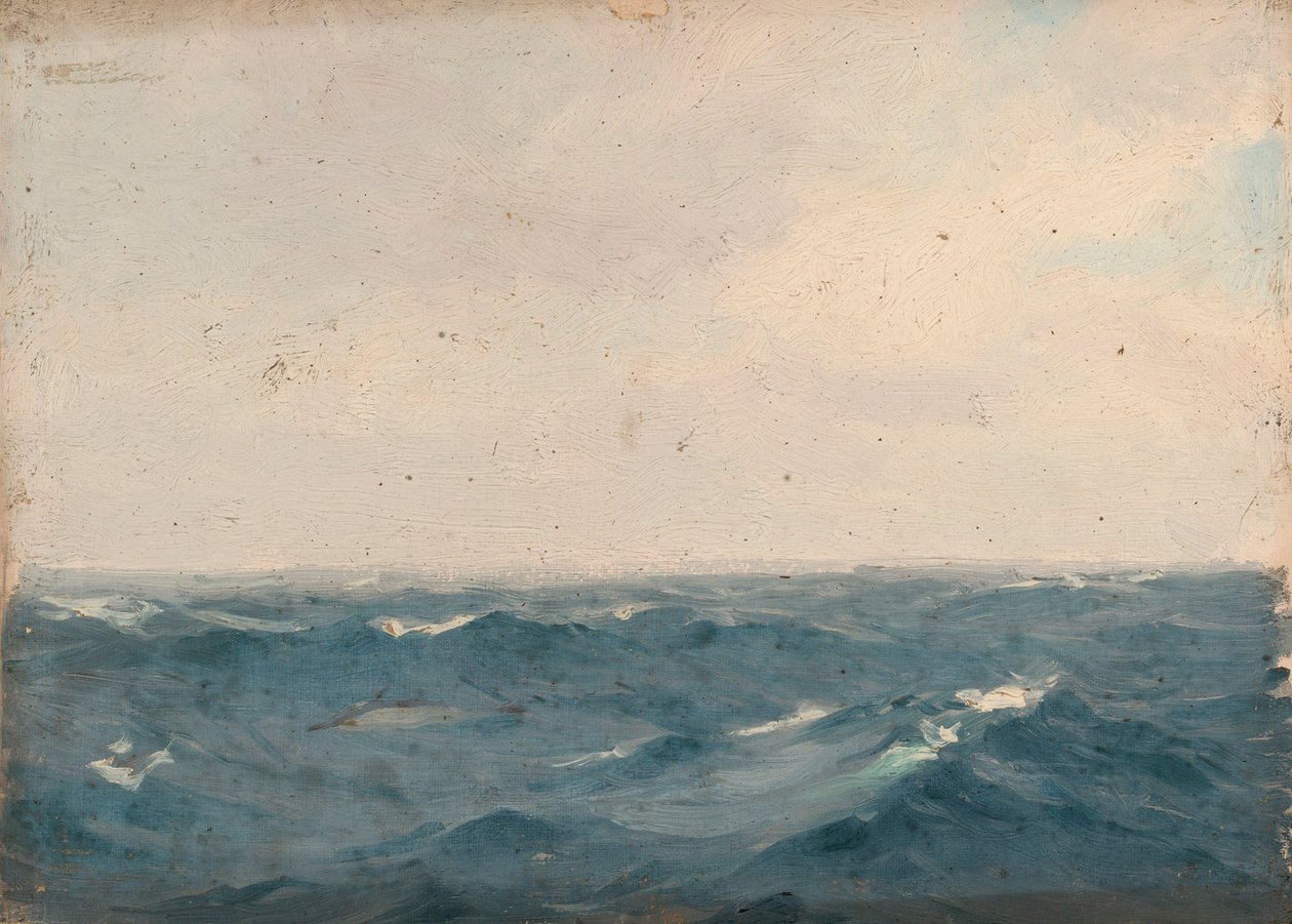 Seascape, ca. 1900 (olie på lærred) af John Fraser