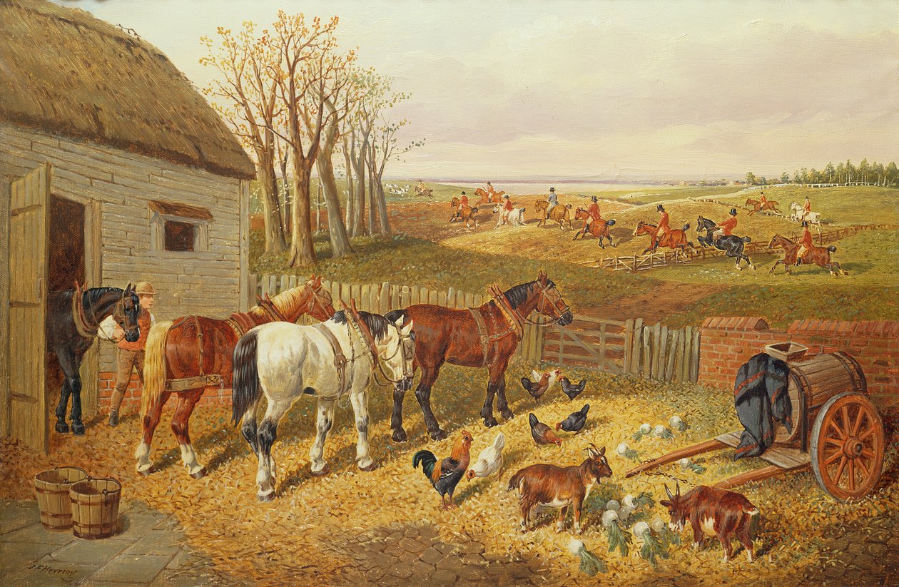En travl gård af John Frederick Herring