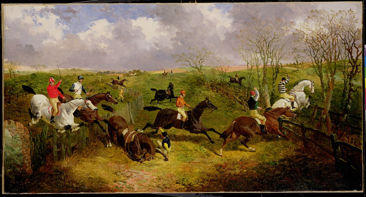 A Steeplechase (olie på lærred) af John Frederick Herring Jnr