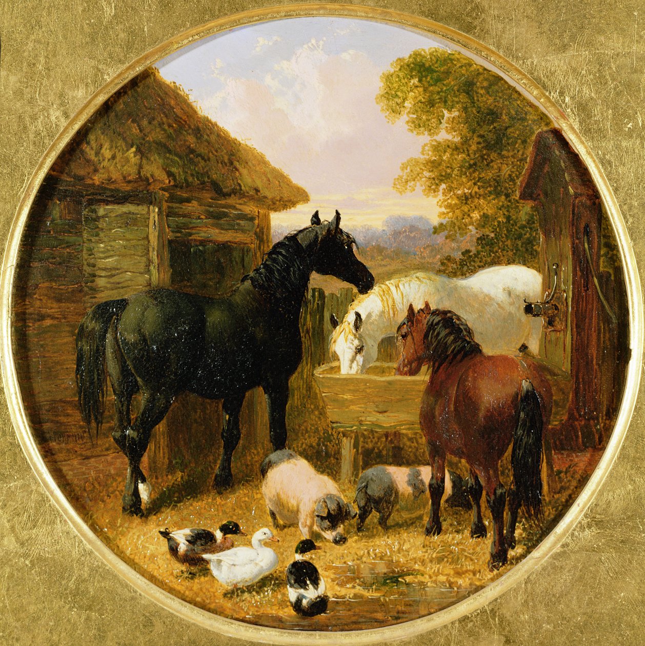 Gårdspladsscene af John Frederick Herring Junior
