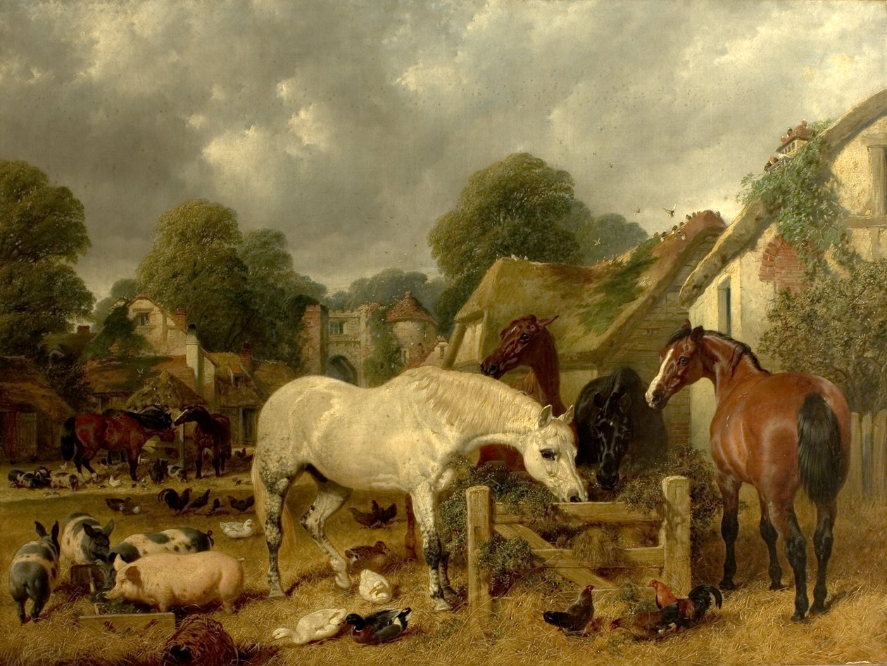 Heste i en fold af John Frederick Herring Senior