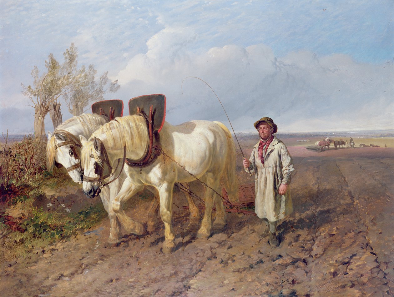 Harrowing Team af John Frederick Herring Senior