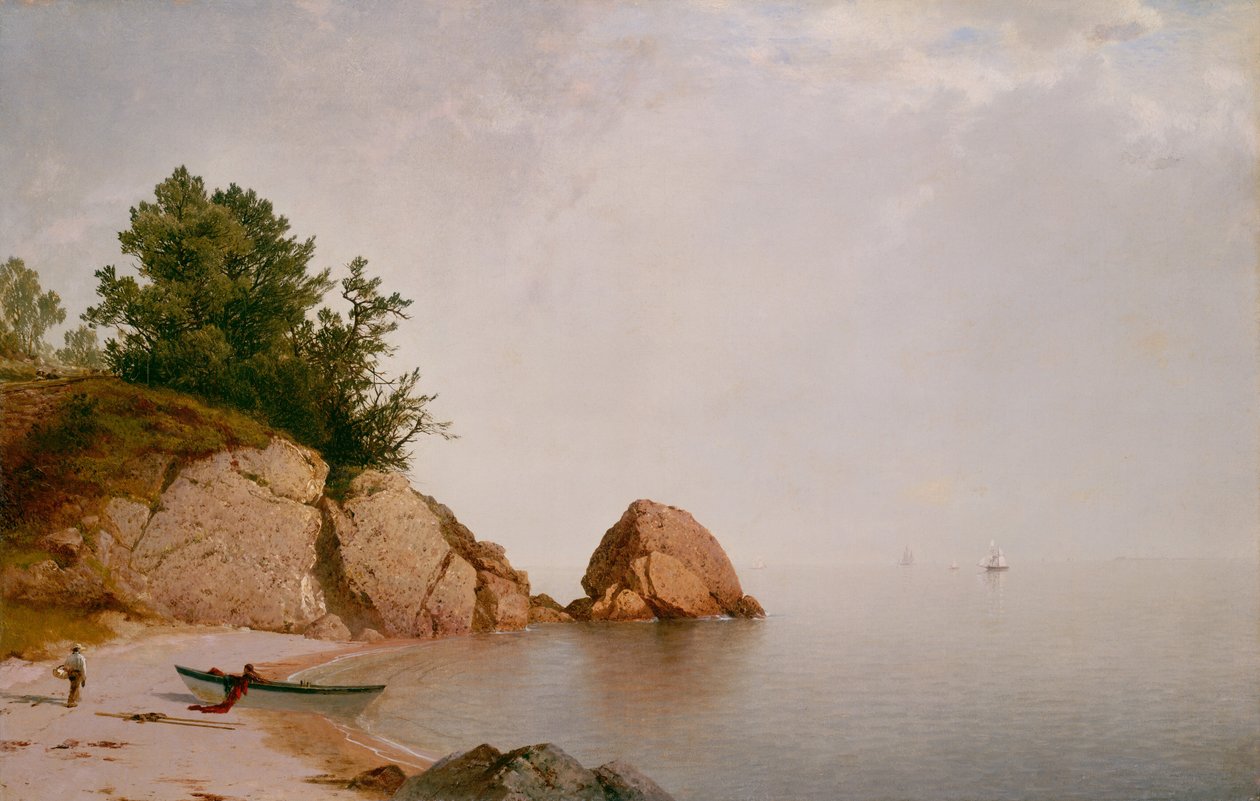 Stranden ved Beverly, ca. 18691872. af John Frederick Kensett