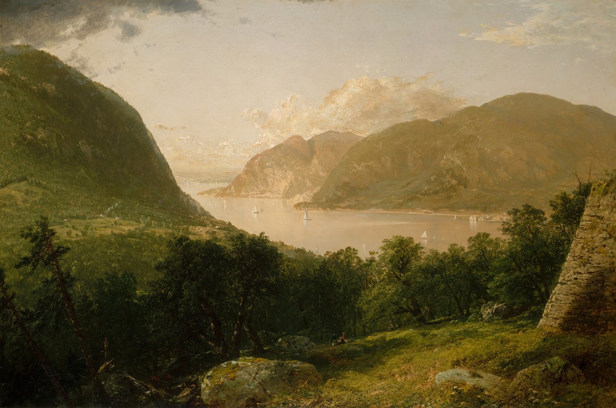 Hudson River Scene, 1857. af John Frederick Kensett