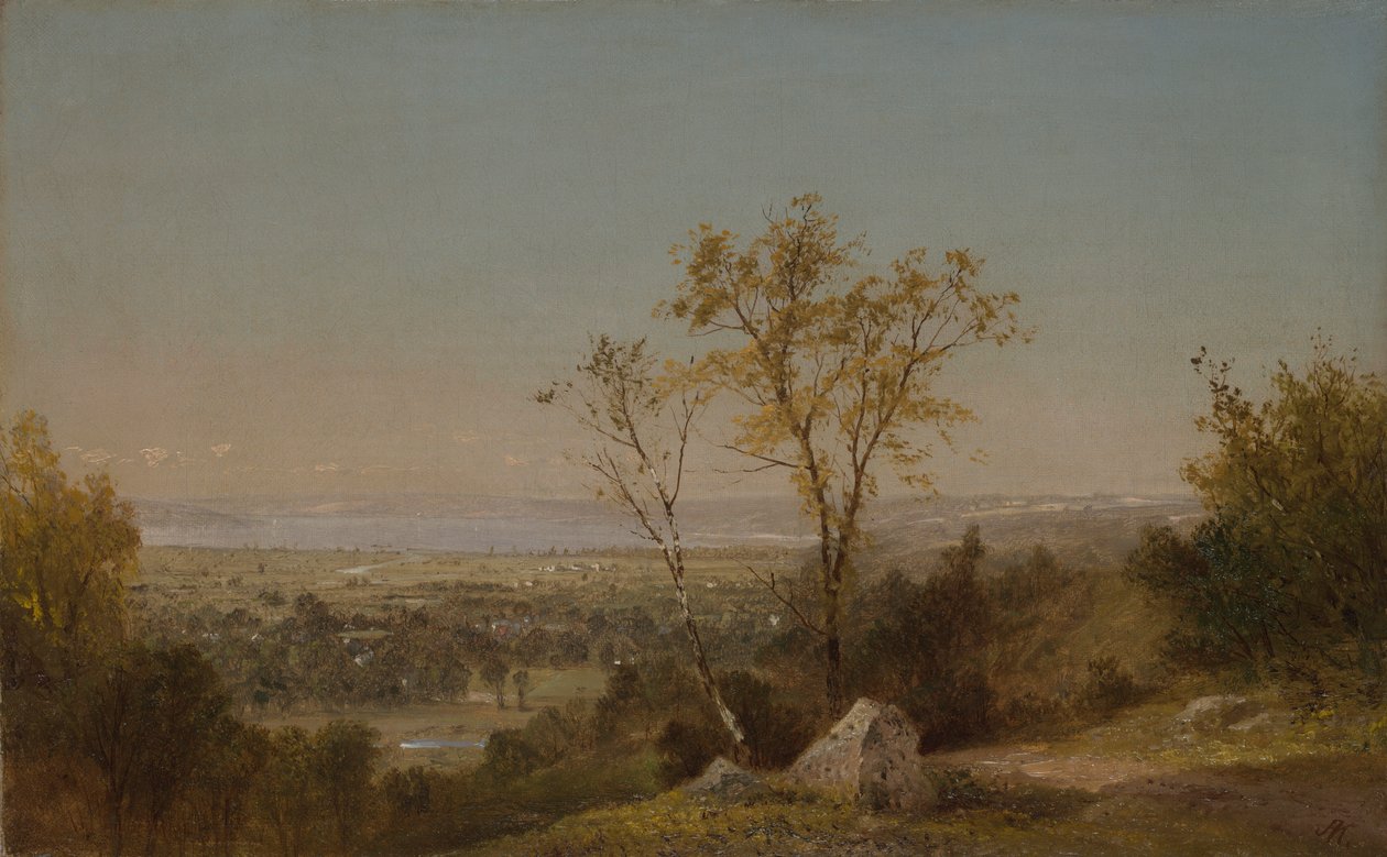Champlain-søen af John Frederick Kensett