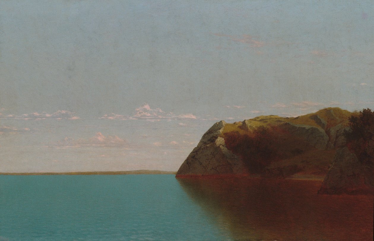 Newport Rocks af John Frederick Kensett