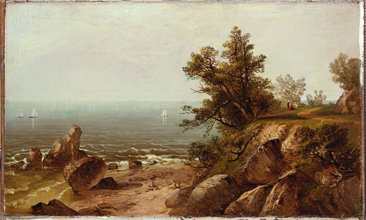 På kysten, Beverly, Massachusetts af John Frederick Kensett