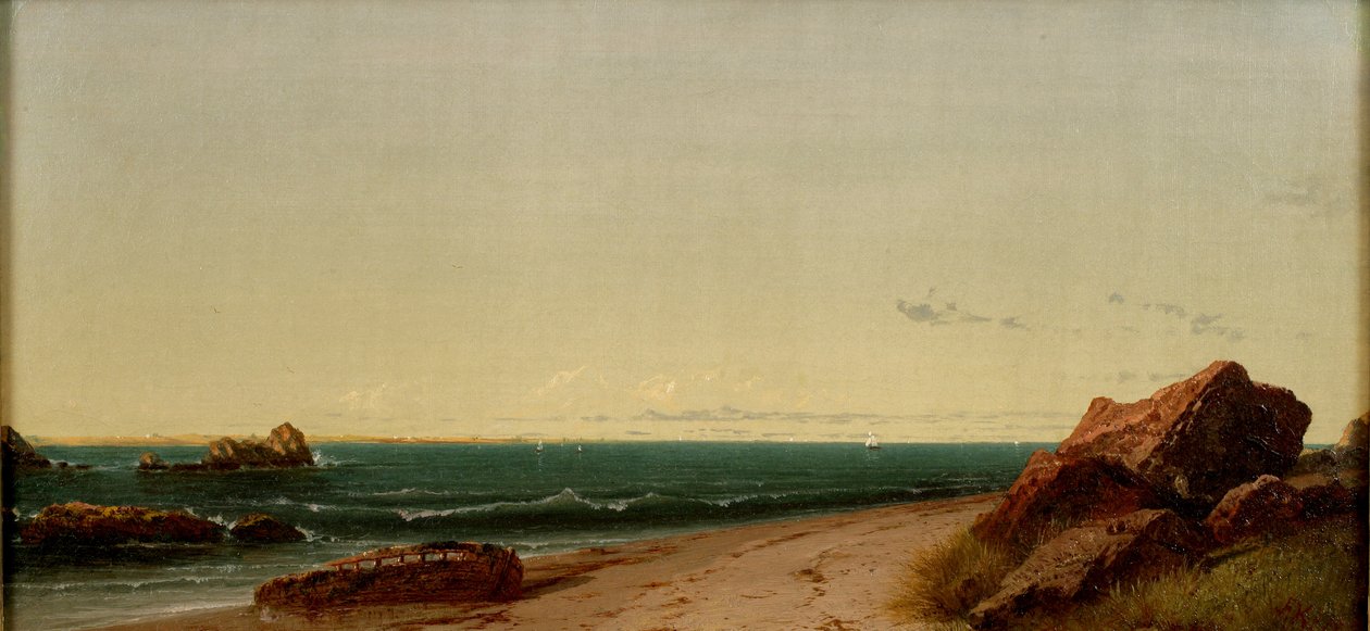 På Narragansett-kysten, 1864 af John Frederick Kensett