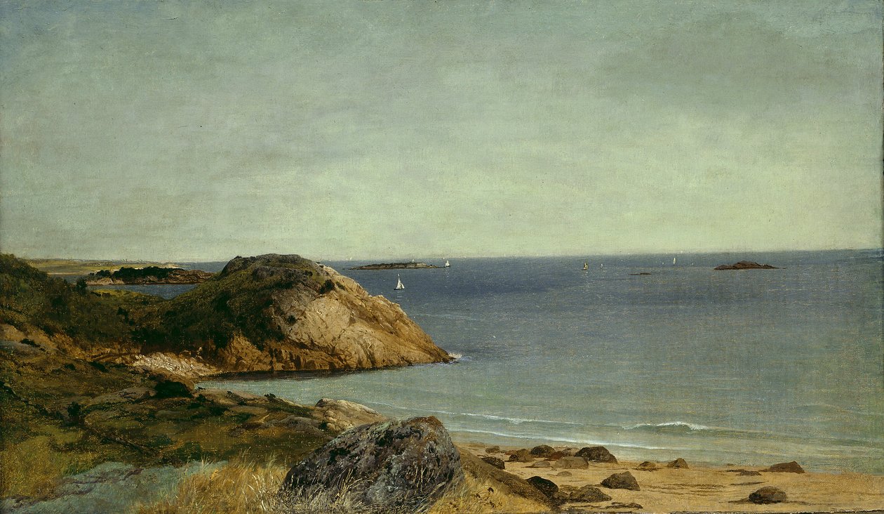 Klippekysten, ca. 1860. af John Frederick Kensett