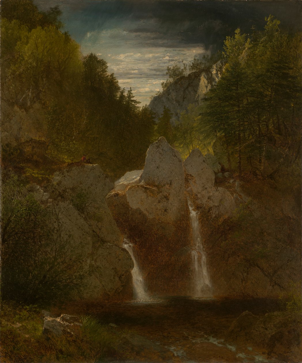 Rocky Pool, Bash-Bish Falls af John Frederick Kensett