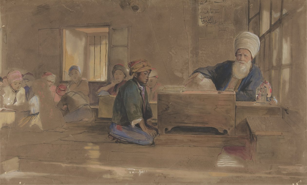 Arabisk Skole, 1841-51. af John Frederick Lewis