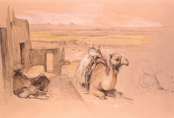 Kamel, West Theben af John Frederick Lewis