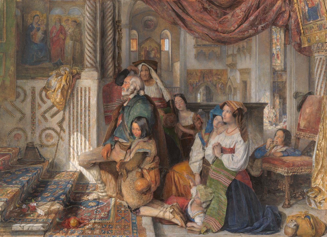 Romerske pilgrimme af John Frederick Lewis