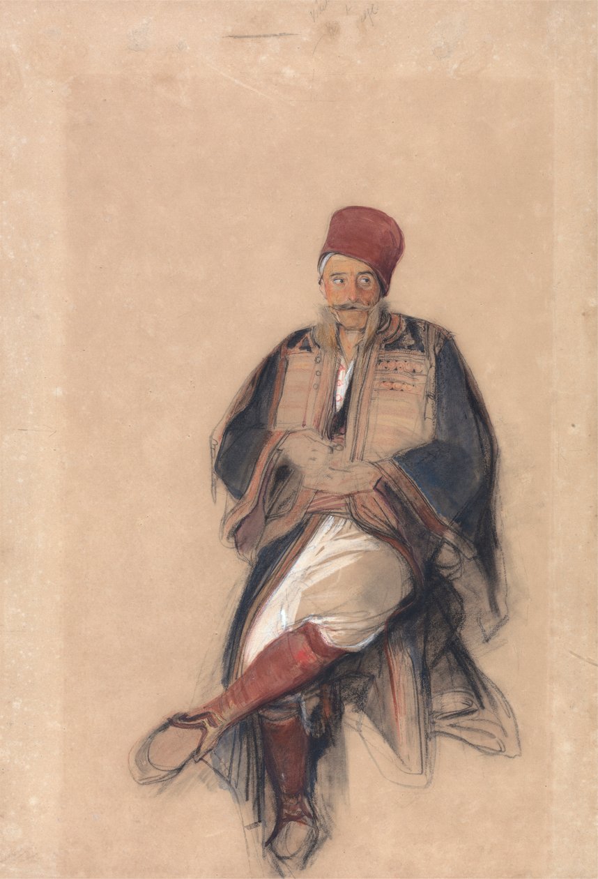 Siddende tyrker af John Frederick Lewis