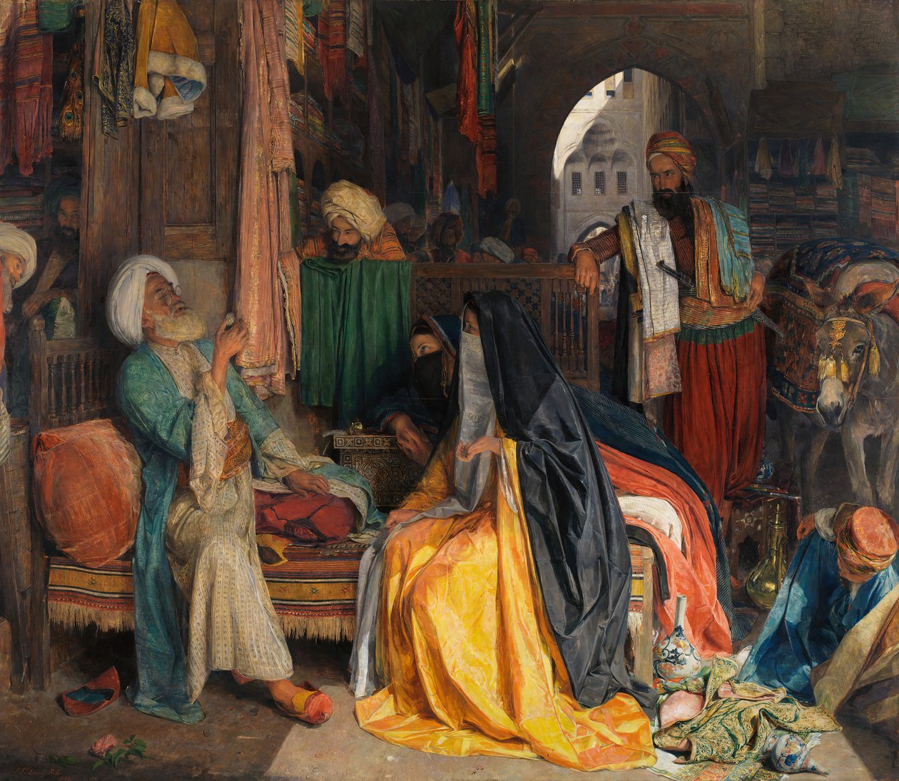 Den tvivlsomme mønt, 1869. af John Frederick Lewis