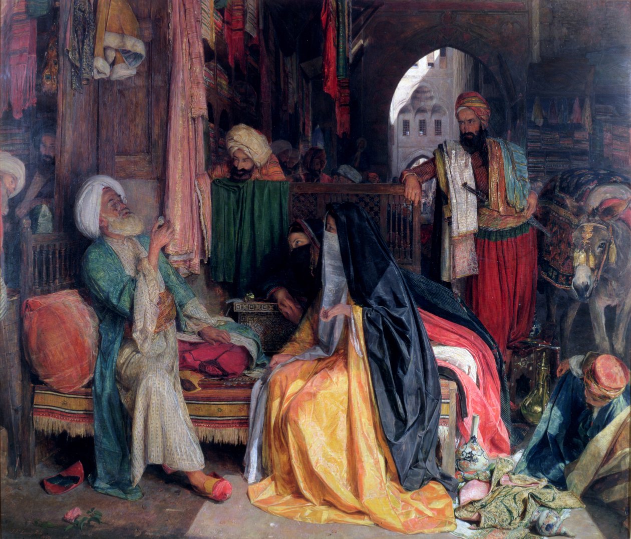 Den tvivlsomme mønt, 1869 af John Frederick Lewis