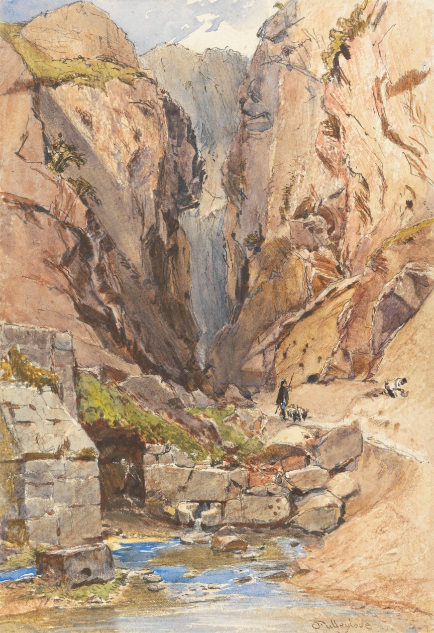 Den Castaliske Kilde, Delphi af John Fulleylove