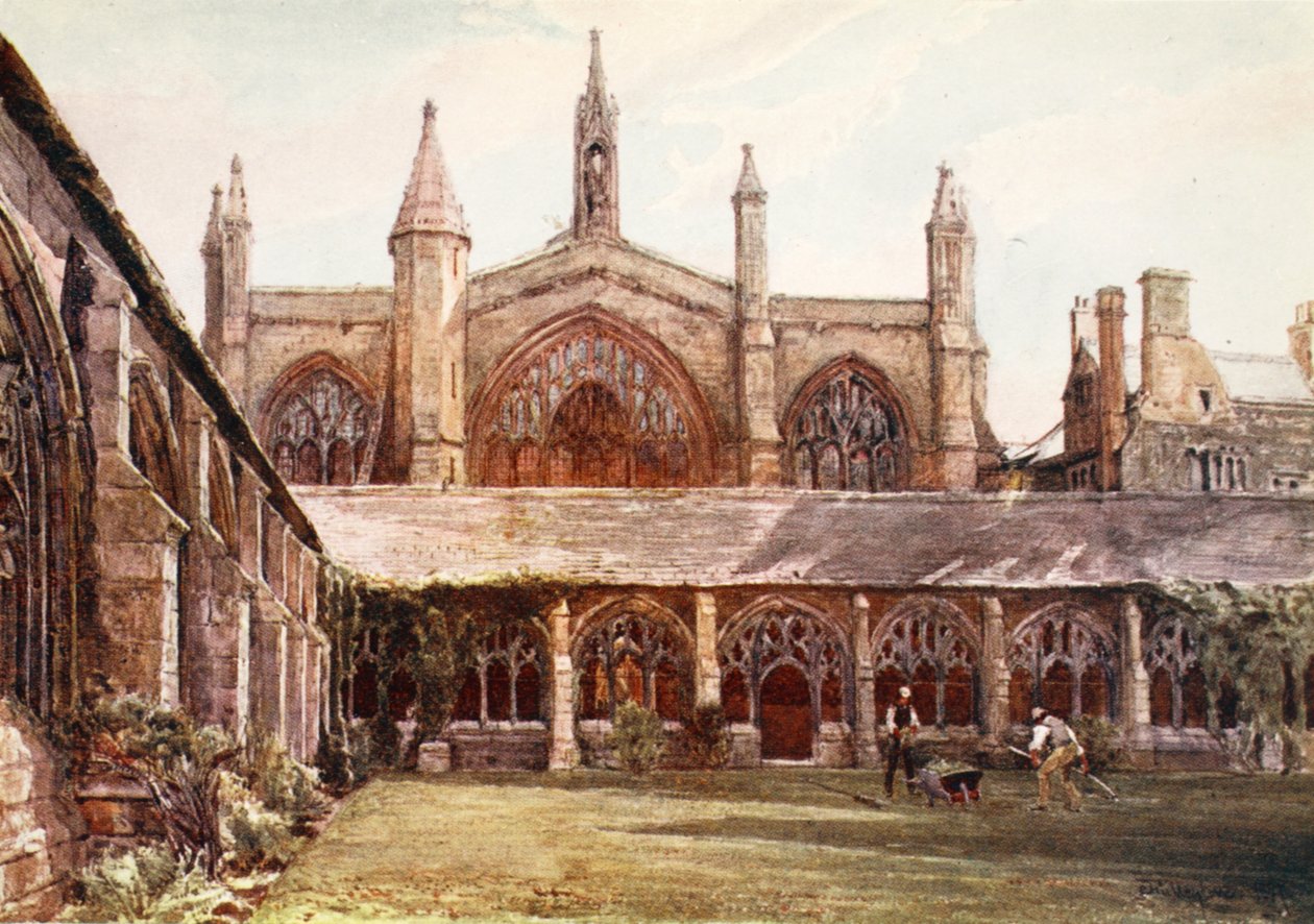The Cloisters, New College af John Fulleylove