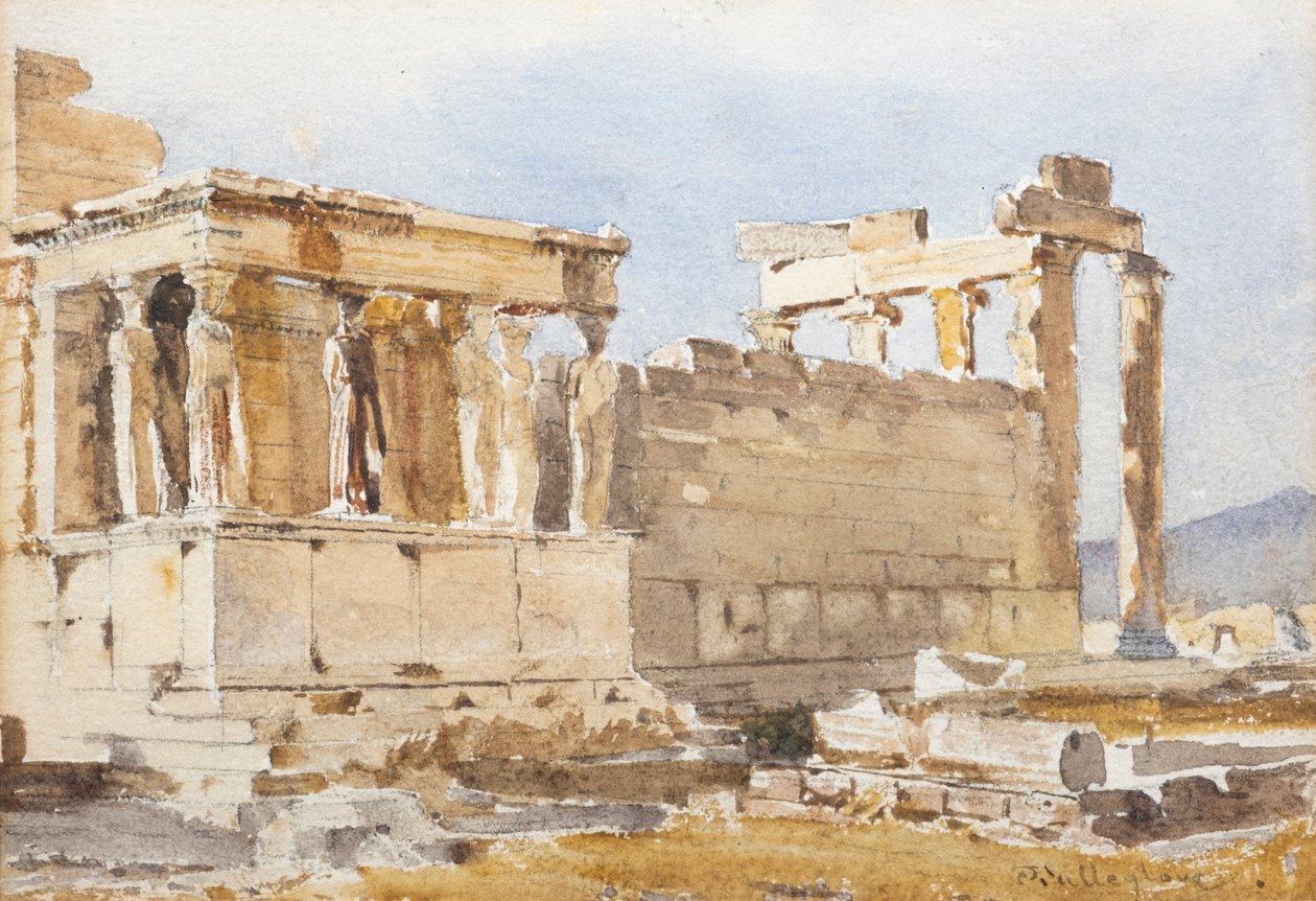 Erechtheum (akvarel) af John Fulleylove