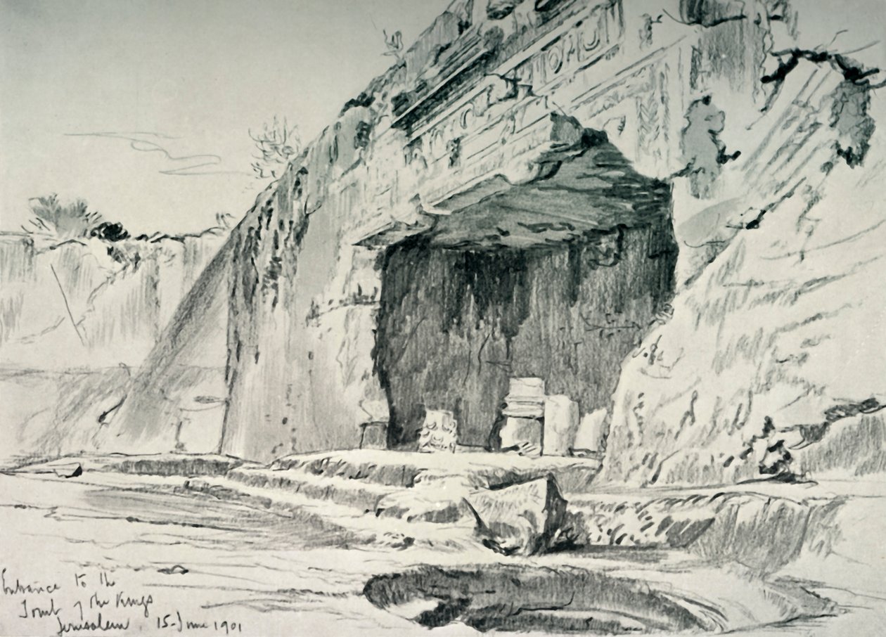 De såkaldte kongegrave, 1902. af John Fulleylove