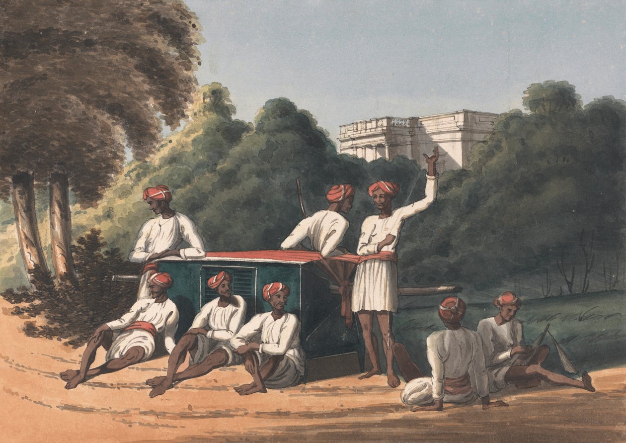 Palankeen Bearers af John Gantz