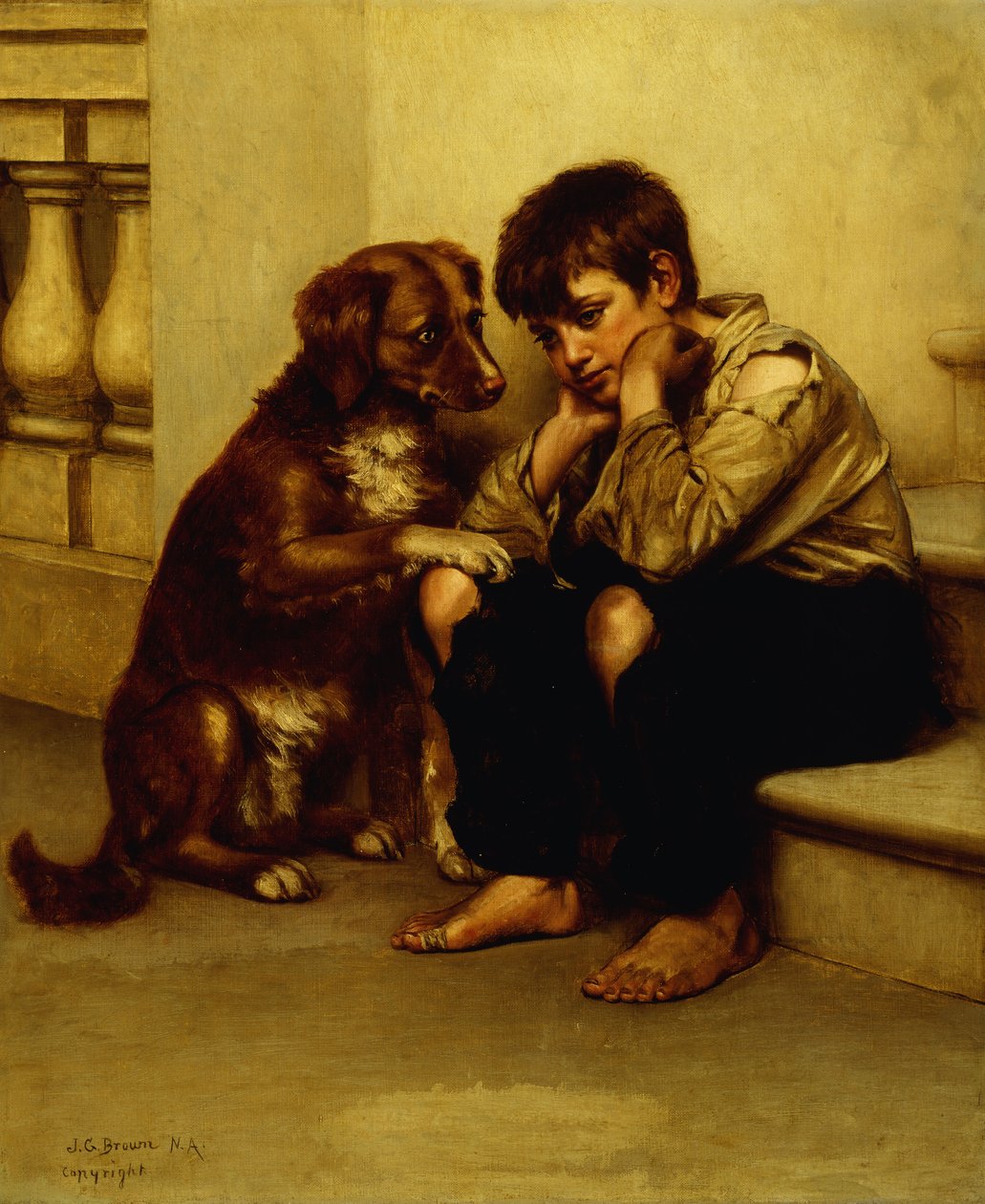 Bedste venner, af John George Brown