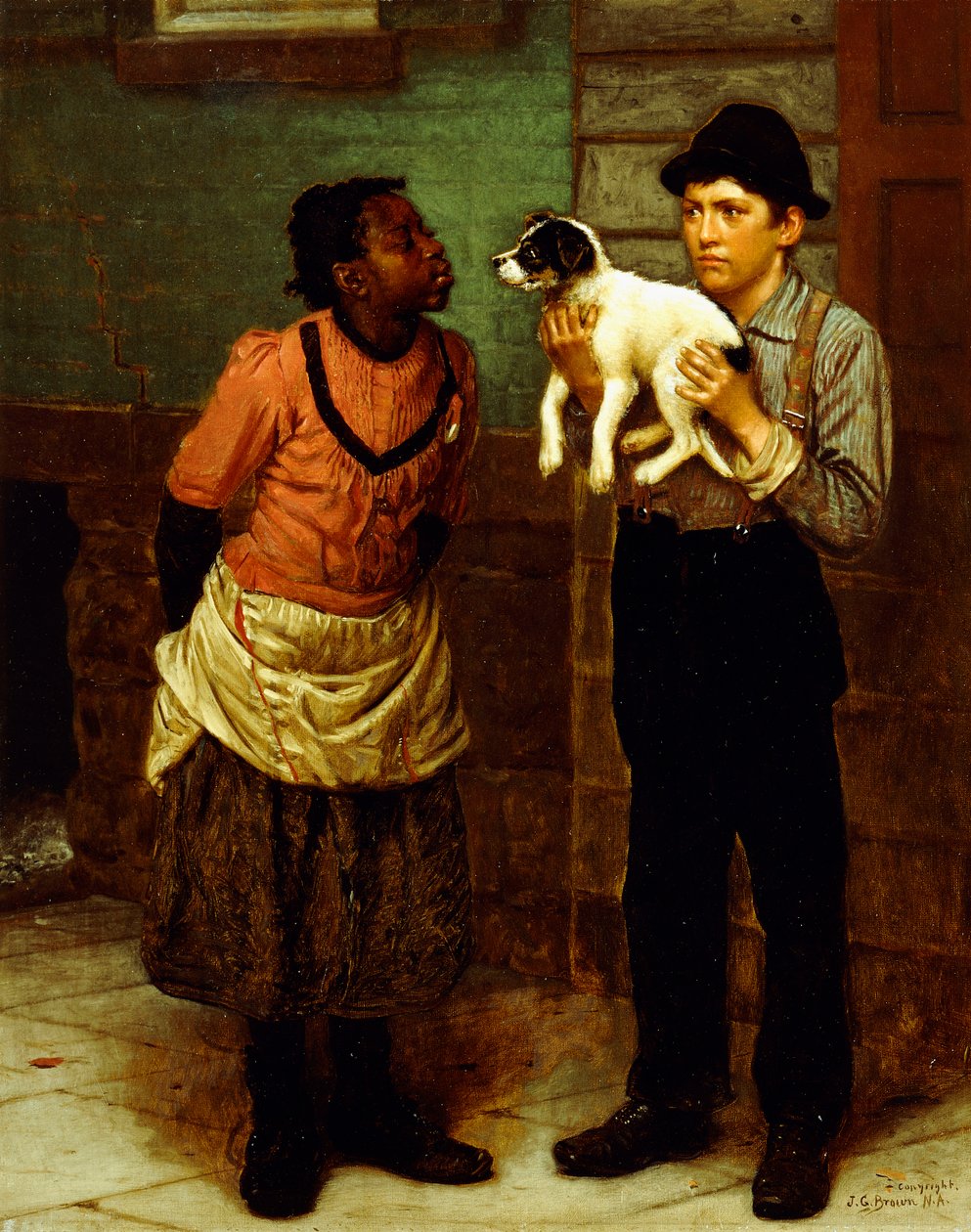 Den nye hvalp, af John George Brown