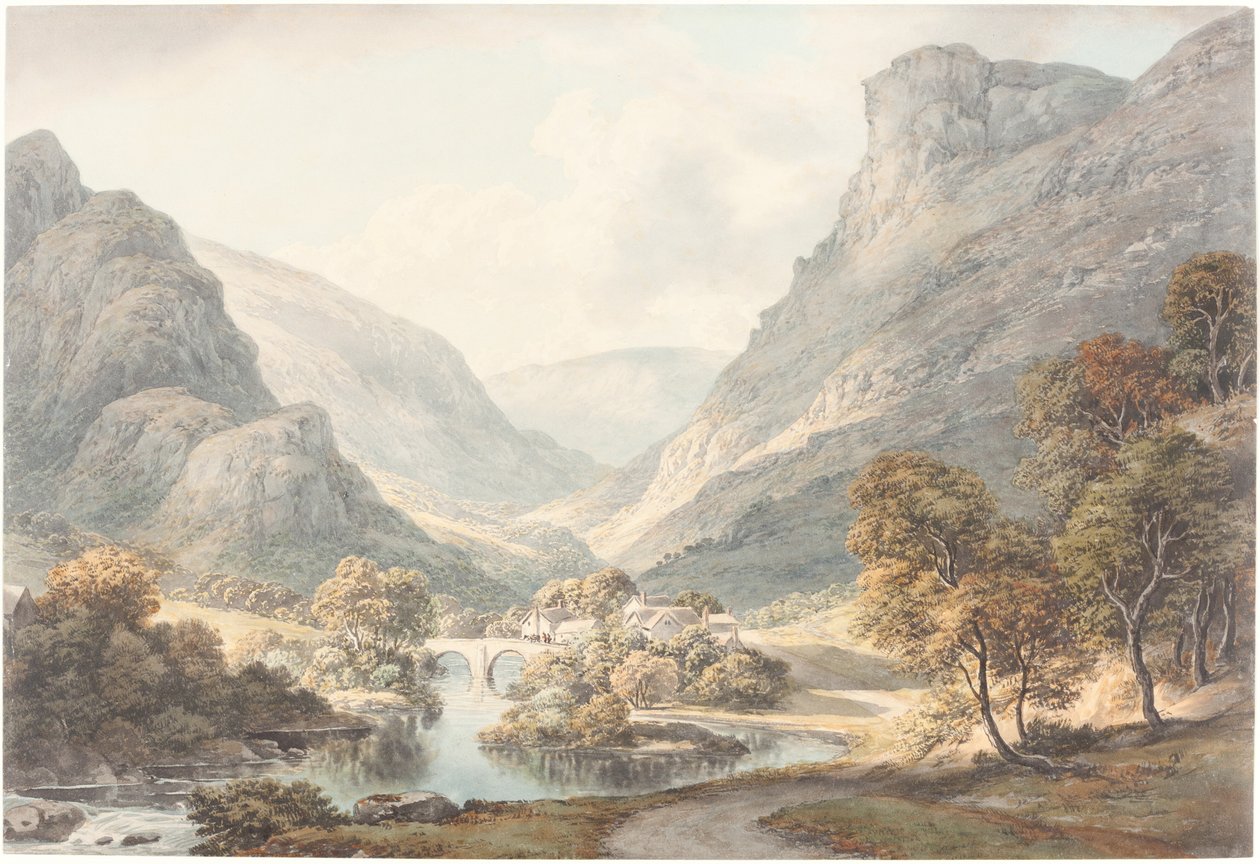 Udsigt over Dovedale af John Glover