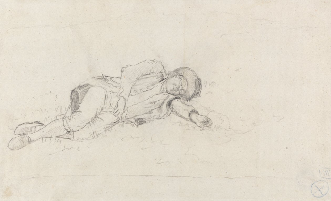 Mand, der sover udendørs af John Glover