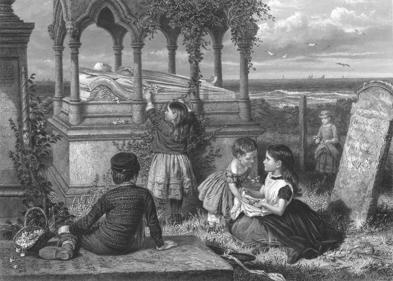 The Tomb of Grace Darling, c1851-1886 af John Godfrey