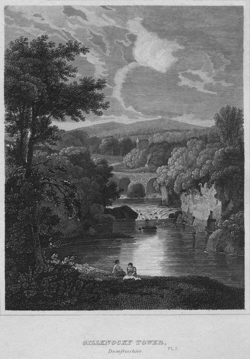 Gillknocky Tower, Dunfrieshire, 1814 af John Greig