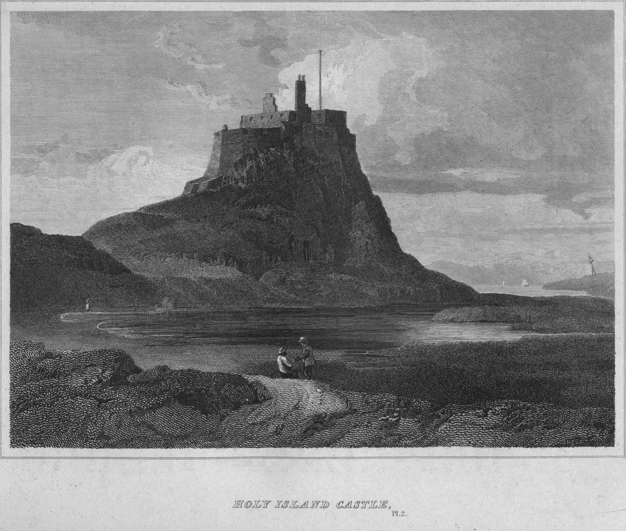 Holy Island Castle, 1814 af John Greig
