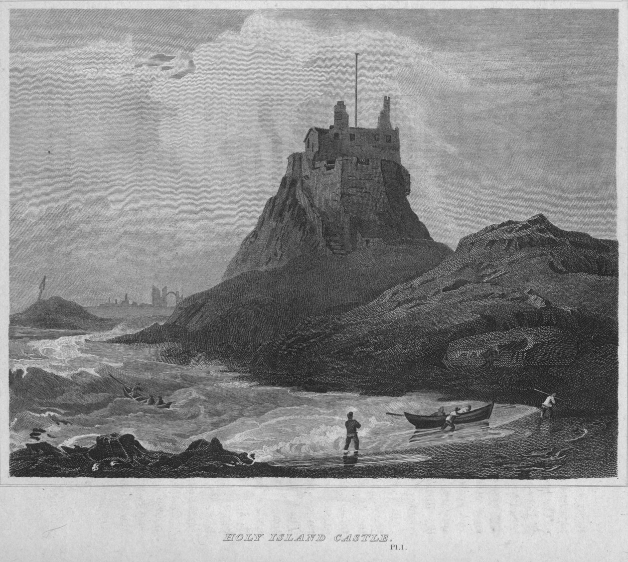 Holy Island Castle, 1814 af John Greig