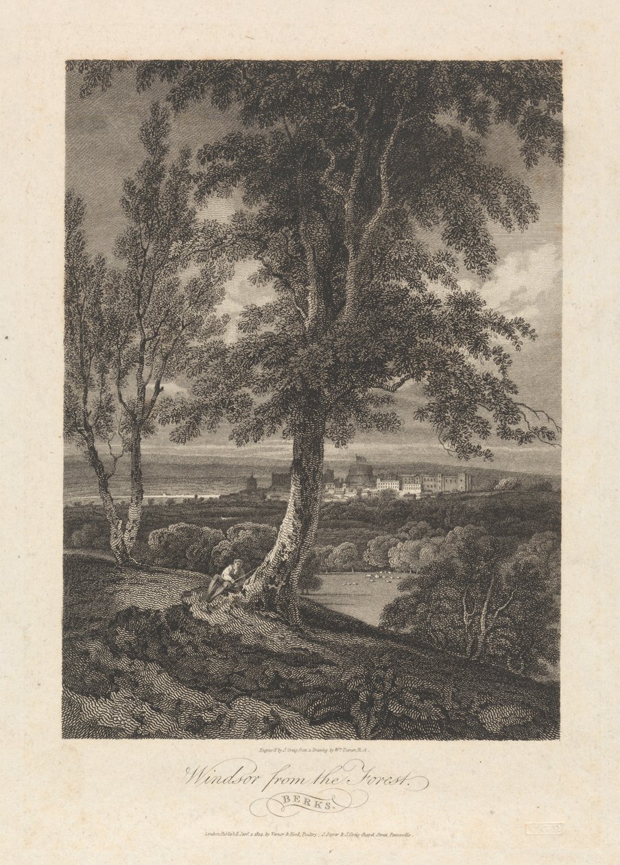 Windsor fra skoven, Berks af John Greig