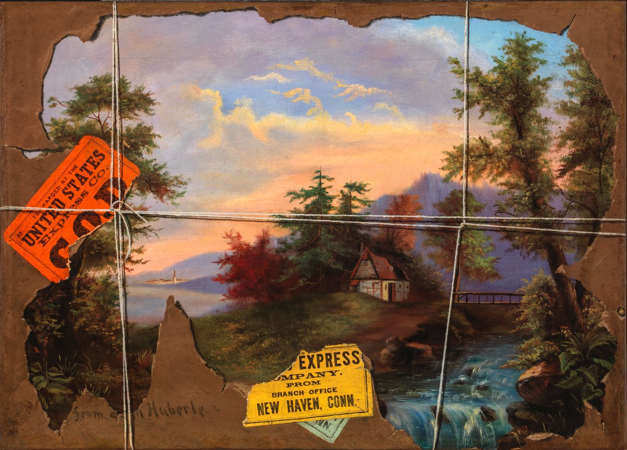 Revet i transit, ca. 1890-1895. af John Haberle