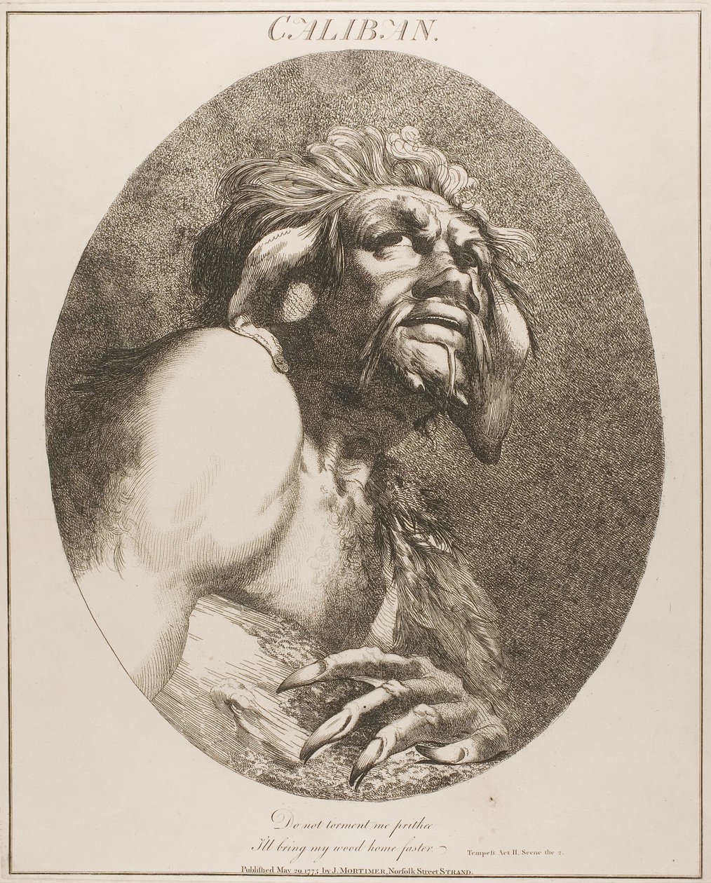 Caliban af John Hamilton Mortimer