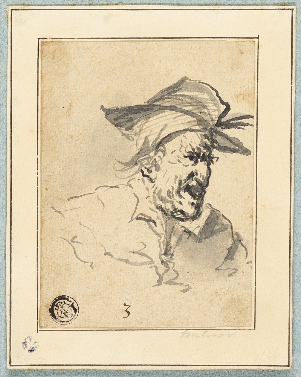 Karakterskitse af John Hamilton Mortimer