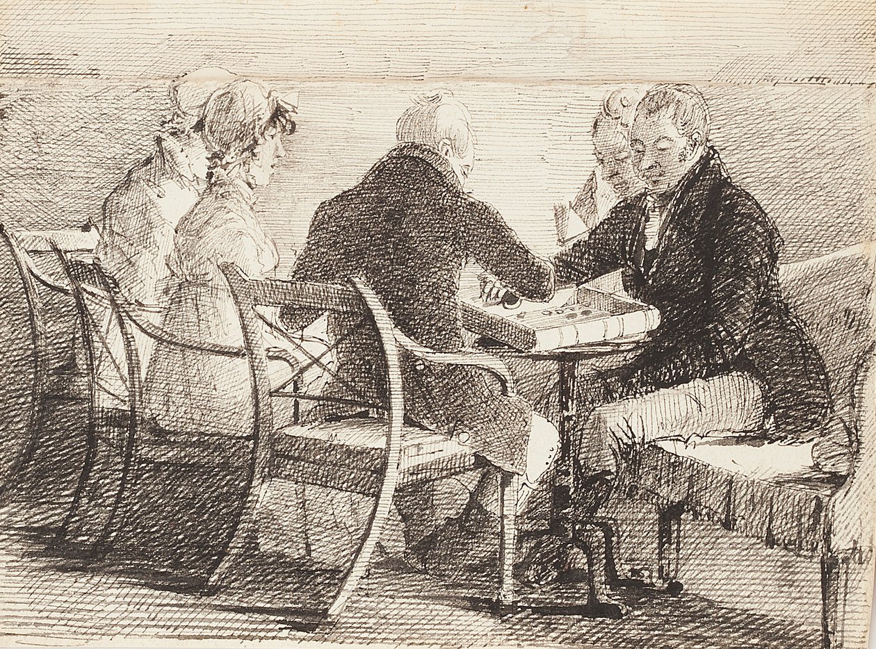 Backgammon, 1808 af John Harden