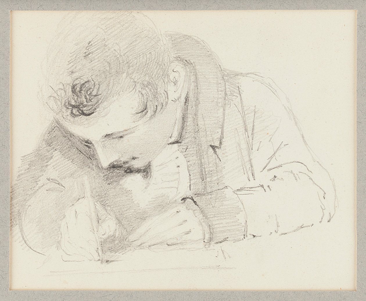 Man skriver, 1825 af John Harden