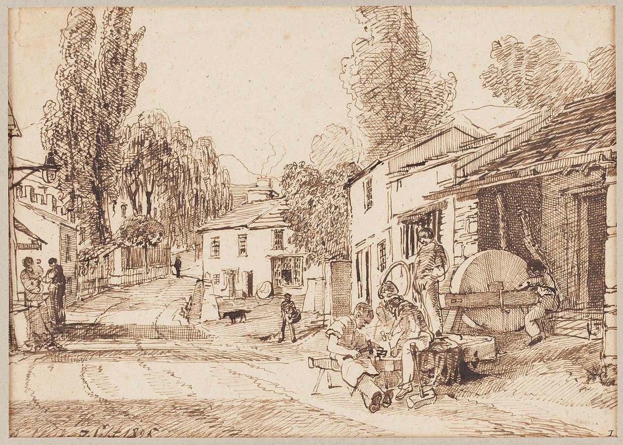 Markedsplads, 1825 af John Harden