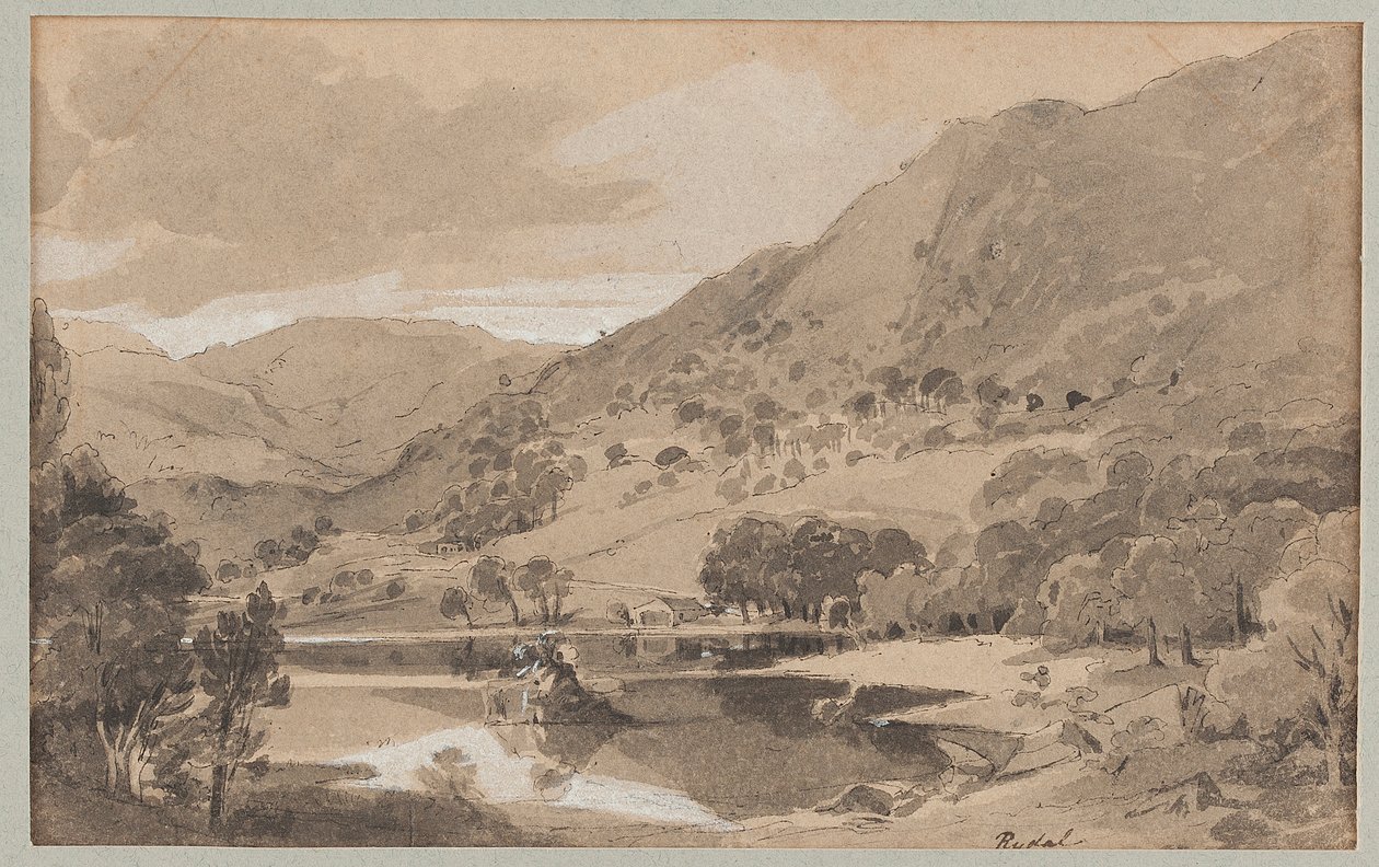 Rydal, 1812 (wc på papir) af John Harden