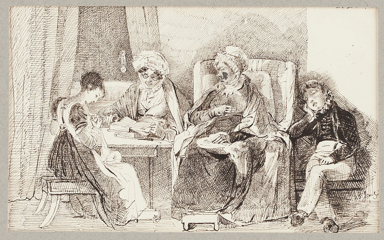 Syg og hvilende, 1824 af John Harden