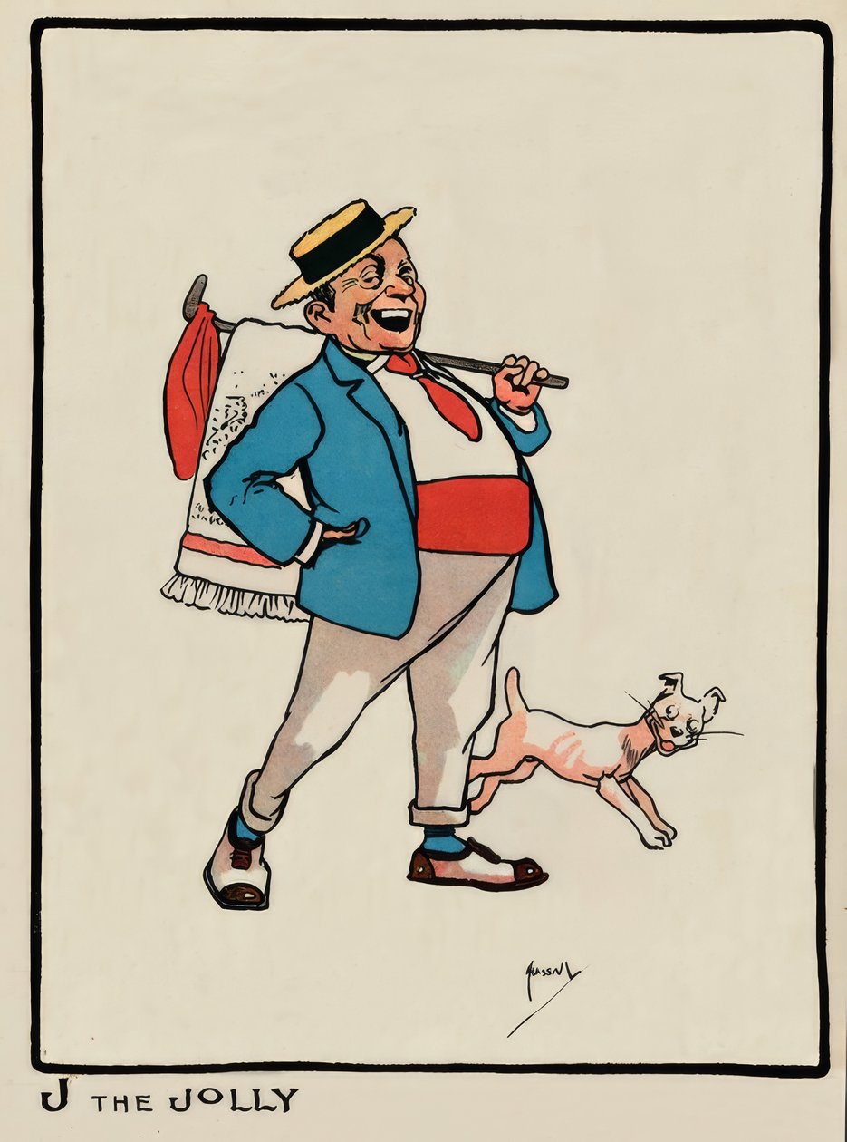 J the Jolly / J. Hassall / tegning, 1903 af John Hassall