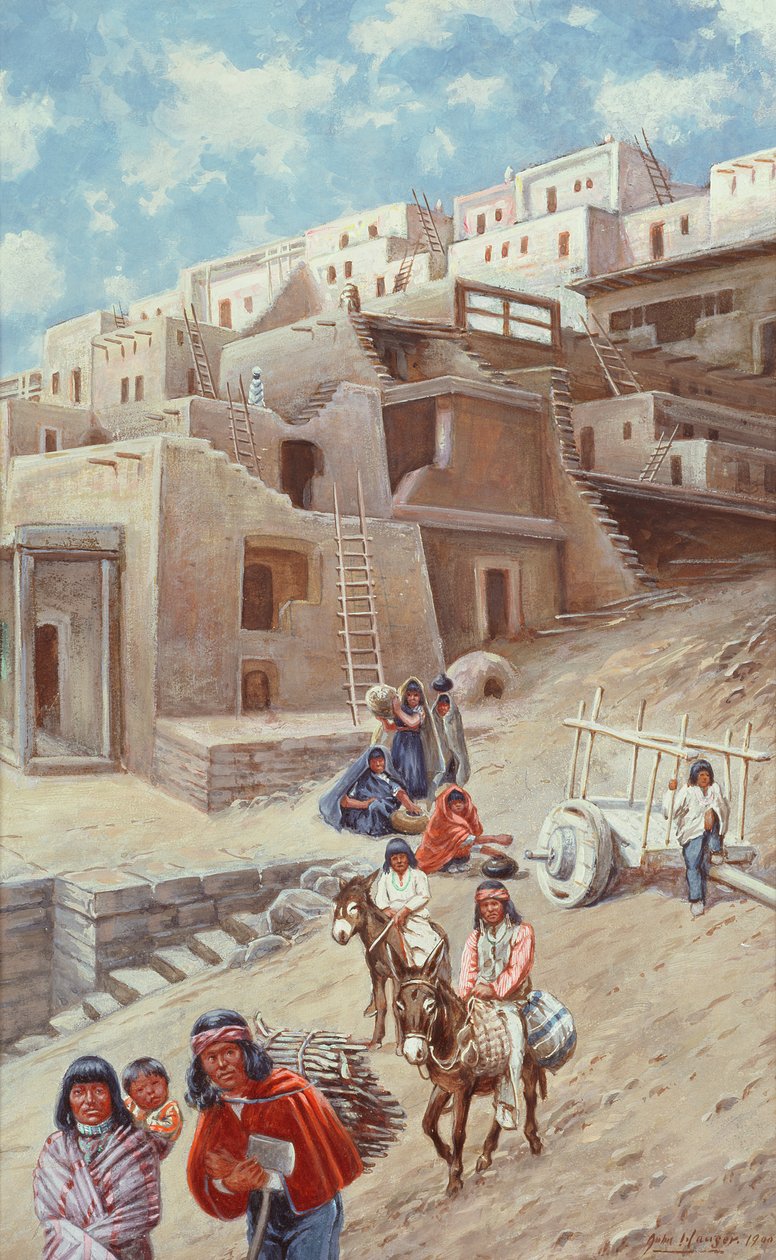 Pueblo Village, 1900 af John Hauser