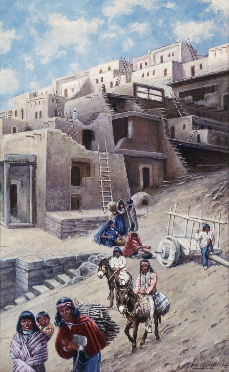 Pueblo Village, 1900 af John Hauser